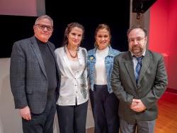 Panelists Michael Levdanski (left), Jacquie Colgan, Marianna Tretiak and moderator Pavlo Lushyn.