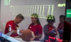 Nursing students training in the Montclair State School of Nursing.